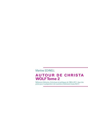 cover image of Autour de Christa Wolf Tome 2
